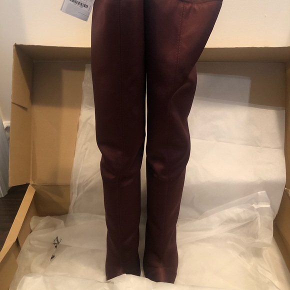 OVER THE KNEE SATIN BOOTS - Picture 2 of 5